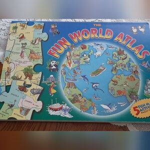 THE FUN WORLD ATLAS * 5 Fun Puzzle Maps